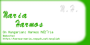 maria harmos business card